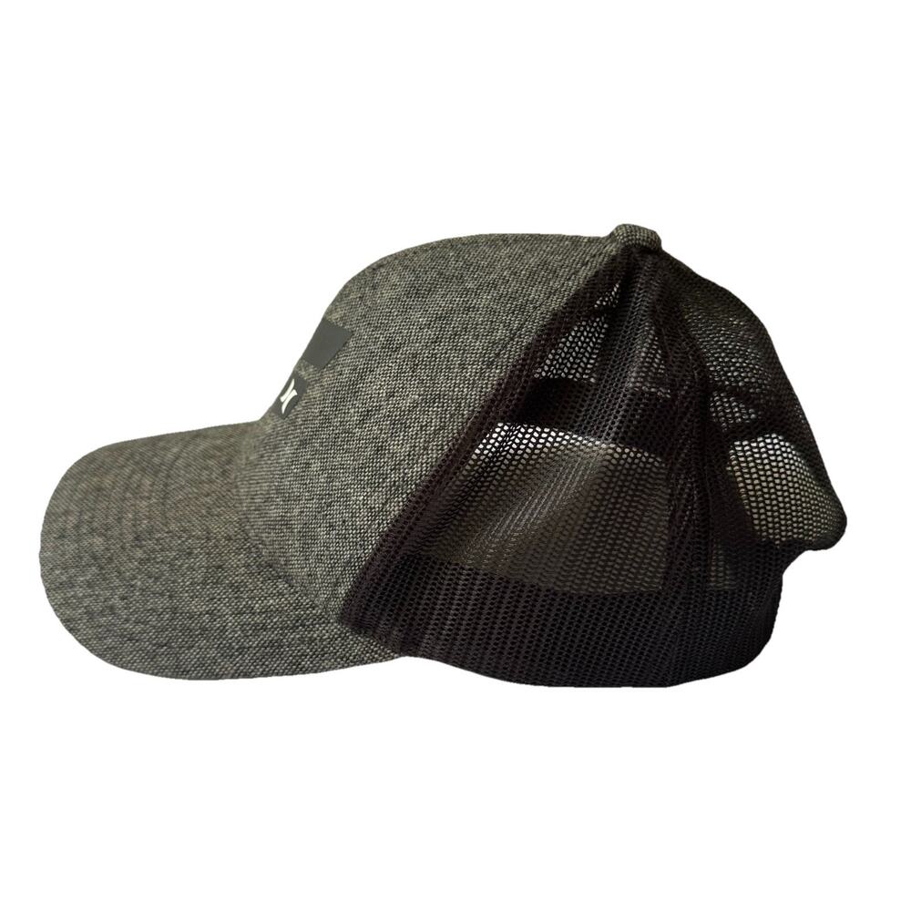 Hurley Dark Gray Icon Slash Trucker Hat Snapback Mesh Wool Blend Streetwear EUC - Picture 7 of 9